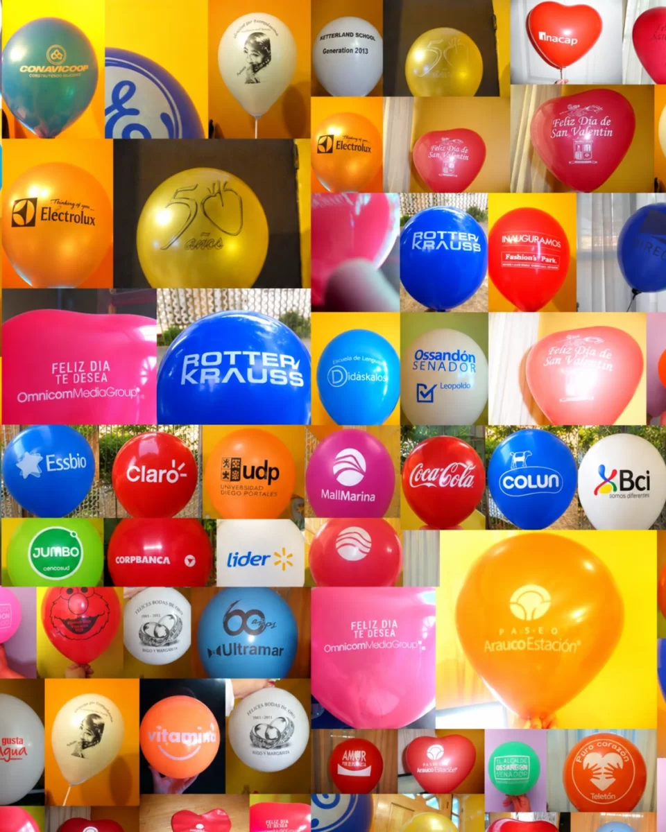 Collage de trabajos realizados por CYM Publicidad